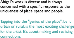 Abigail's work is diverse and